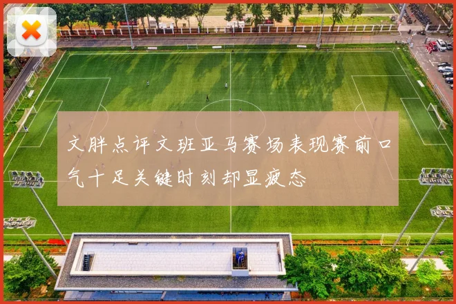 文胖点评文班亚马赛场表现赛前口气十足关键时刻却显疲态