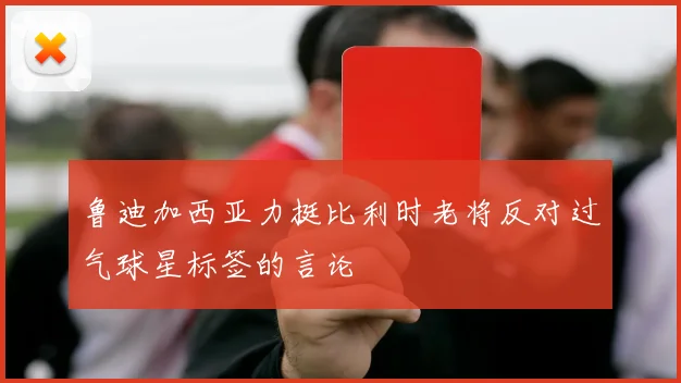 鲁迪加西亚力挺比利时老将反对过气球星标签的言论